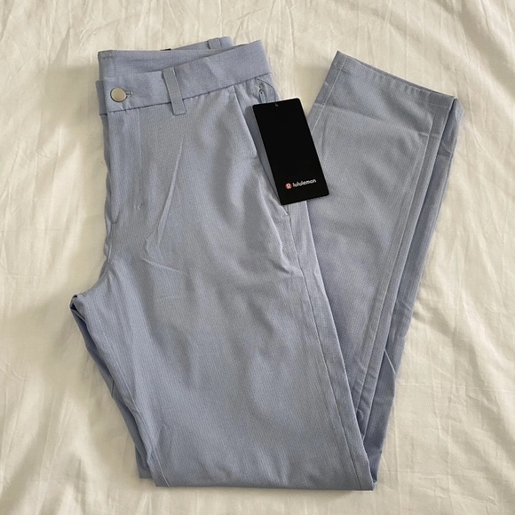 lululemon athletica Other - Lululemon Commission Pant Slim 34"L WovenAir BLEN Light Blue Men's Size 31